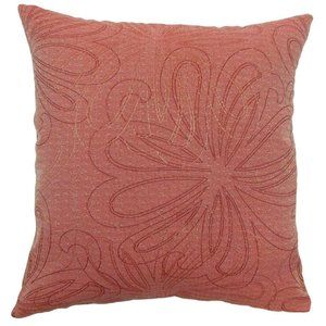 The Pillow Collection Pomona Floral Claret King Sham NIP